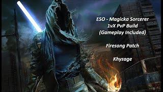 ESO - Magicka Sorcerer 1vX PvP Build | Firesong