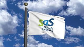 Sloboda a Solidarita - SaS (vlajka politickej strany) (clouds)