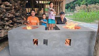 How to build a traditional wood stove - Pet care | Hà Tòn Chài