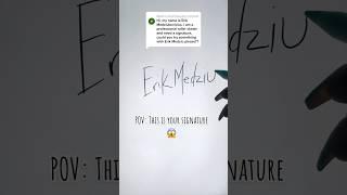  POV: You changed your signature #fyp #name #viralshorts