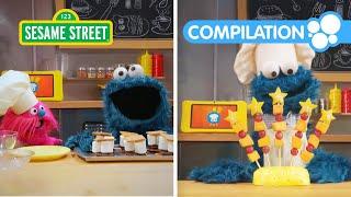 Sesame Street: Yummy Dessert Recipes for Kids | 1 HOUR Cookie Monster's Foodie Truck Compilation