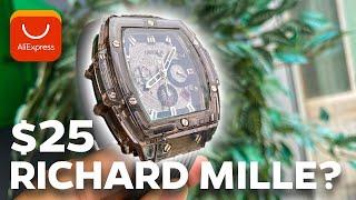 We Bought The CHEAPEST "RICHARD MILLE" We Could Find - Onola Watch Review (AliExpress)