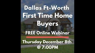 First Time Home Buyers WEBINAR! "Don't Make These Costly Mistakes When Buying"! The Entire Process