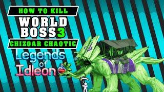 Legends of idleon Chizoar world 3 boss chaotic mode | Idleon Chizoar chaotic mode