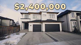 Inside a CUSTOM Modern $2.4 Million Luxury Home in Aspen Estates Calgary!