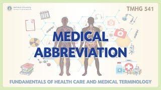 Medical Abbreviations