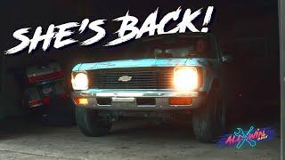 SHE'S BACK! First Test Drive with the Chevy Luv's New Engine!