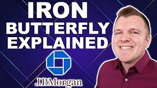 Iron Butterfly Options Strategy Explained - Full Example on $JPM