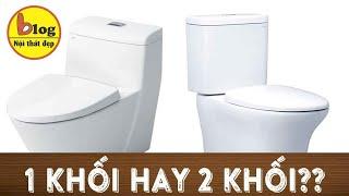 Trả lời cho cầu hỏi nên lựa chọn bồn cầu 1 khối hay 2 khối?