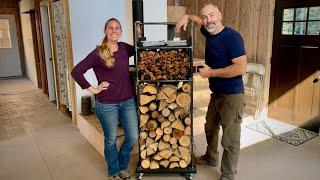 DIY Rustic Firewood Rack