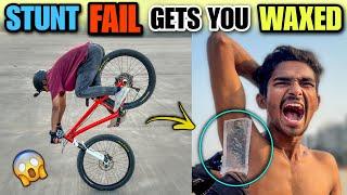 I REGRET Doing This Cycle Stunt Challenge | PAINFUL Punishment! 