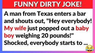  BEST JOKES TO LAUGH HARD - A dude from Texas enters a bar and shouts out ...| FUNNY JOKES