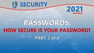 How Secure is your Password