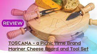 TOSCANA Picnic Time Brand Mariner Cheese Board and Tool Set | TOSCANA | #short