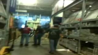 Tornado footage from inside Lowe's in Sanford NC