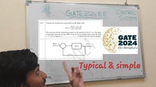 GATE Electrical Engineering (EE) 2024 Question No. 57 Control Systems detailed solution