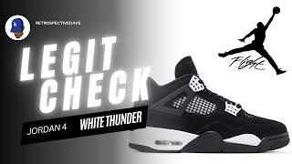 AVOID FAKES: Ultimate White Thunder Jordan 4 LEGIT CHECK  