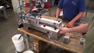 Single Head Table Top Piston Filler Demonstration