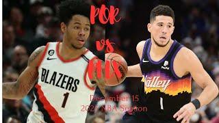 Portland Trail Blazers vs Phoenix Suns Full Game Highlights | 15.12.2024