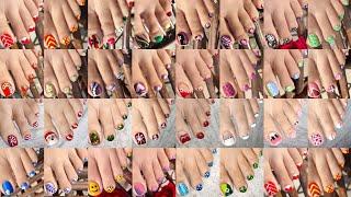 30+ Best Foot Nail Art | Beautiful toe nail designs compilation 2023~Natural nails | Nail Delights