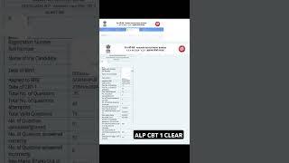 ALP CBT 1 CLEAR #shortvideo #shorts #tseries @sarkariexaminf