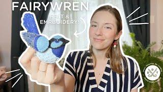 DIY Felt Fairywren! - Felt & Embroidery Animal Tutorial