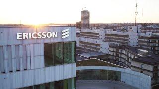 2496. Ericcson HQ (Ericsson Headquarters) Drone Stock Footage Video