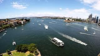 Time-lapse of Sydney Harbour, Australia Day 2016