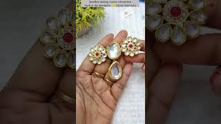 Western outfit Kundan Jeko  NecklaceAsia look socha nhi tha #diy#tutorial#shorts#short #jewellery