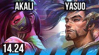 AKALI vs YASUO (MID) | KR Master | 14.24