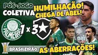 HUMILHAÇÃO! PÓS-JOGO | PALMEIRAS 1X3 BOTAFOGO | BRASILEIRÃO 2024 | COLETIVA ABEL FERREIRA | AO VIVO