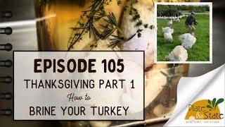 Plate The State 105: Thanksgiving Part One & How to Brine Your Turkey