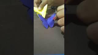Paper butterfly making. easy paper craft. Nivedya.R