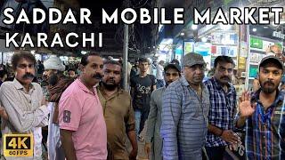 Saddar Mobile Market Karachi - Walking Tourist 4K