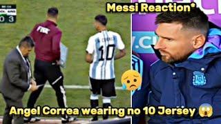 Messi & Bolivia Fans Reactions to Angel Correa wearing no 10 Jersey!! 