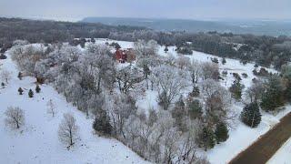 A snow world with soft rime