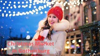 Christmas market in Gothenburg at Haga.