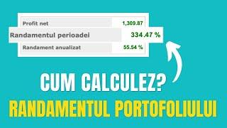 Cum calculăm randamentul anual al portofoliului?