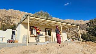 Completing the beauty of the house; painting the ceiling and finishing details