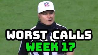 Top 5 Worst Referee Calls of Week 17 + Bonus! | NFL 2020 Missed calls