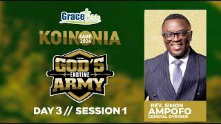 KOINONIA CAMP 2024 // DAY 3//SESSION 1// WITH REV SIMON AMPOFO