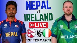 Live: Nepal vs Ireland 1st T20 Match |  Nep vs Ire Live Cricket | Today T20 Match #cricket19