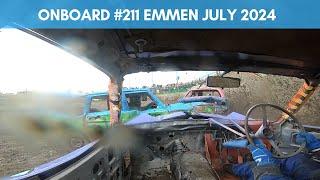 Onboard #211 Dennis Vorkink - Unlimited Bangers Teamrace Speedway Emmen 13-7-2024