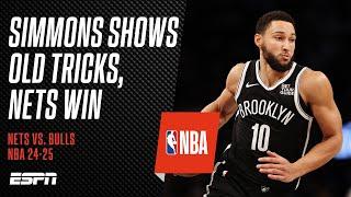 Ben Simmons flirts with triple-double in Nets victory | #NBA