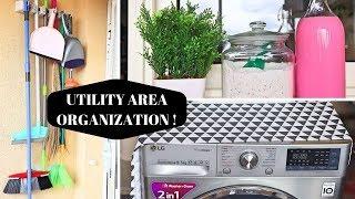 UTILITY / LAUNDRY AREA ORGANIZATION 2019 | Clean and Organize with me !