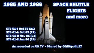 1985 and 1986:  4 shuttles and more