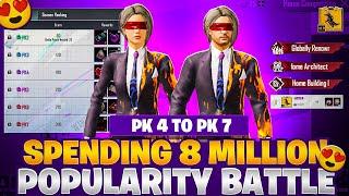 Pk4 To Pk7 Popularity Battle Journey - 8 Million Popularity Snipe -How To Win Home Popularity Battle