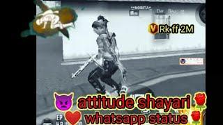  attitude shayari|| whatsapp status || #raistar Rk ff 2m