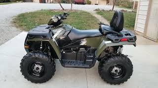 2013 Polaris Sportsman 500 HO Touring edition walk-around and cold start