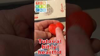 Perfect for Valentine’s Day! A Tinkercad heart 3D printed clicky fidget.